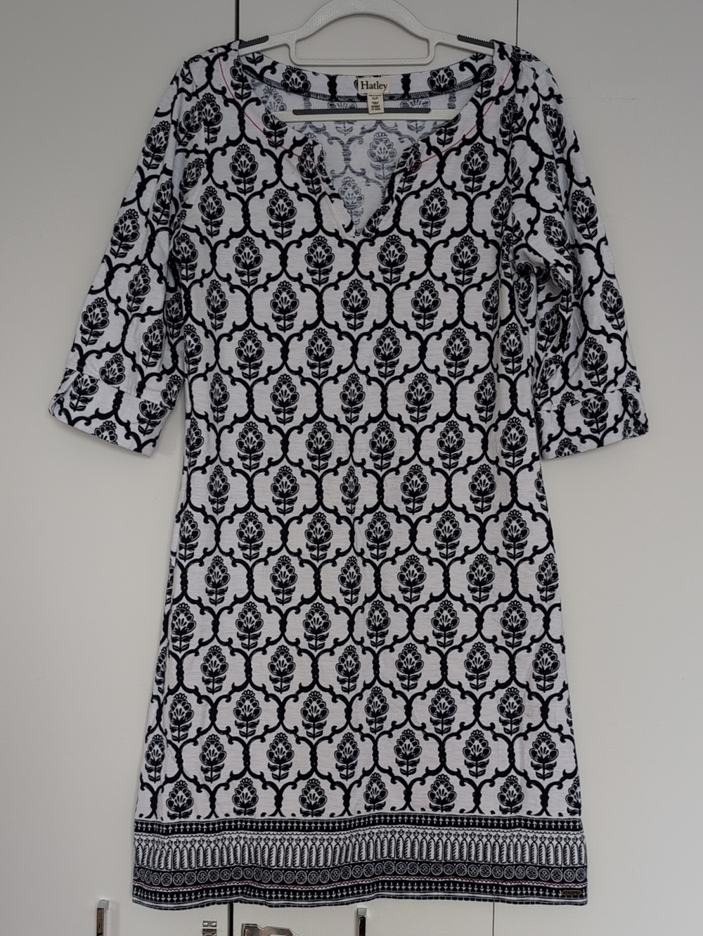 Hatley Navy and White Floral Medallion Tunic